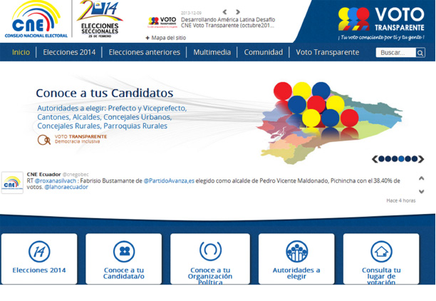 Figura 1. Captura del portal Voto Transparente 
